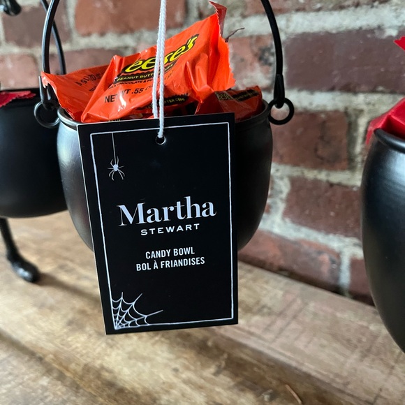 COPY - Martha Stewart Halloween skeleton cauldron, candy dishes - Picture 9 of 11